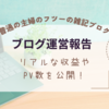 【1年目のリアル】普通主婦の初心者雑記/日記ブログ～PV数、流入元、収益まとめ