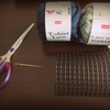 【あみつけネット編み】に挑戦　ズパゲッティや100均Tシャツヤーンで作るコースター③　プラスチックキャンバス編み方と材料　ダイソー　セリア