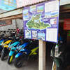 ラン島のレンタルバイクのお店の場所と料金と借り方