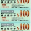 トリドールホールディングスから2023年3月期第2四半期の株主優待が届いたのである