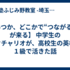 【いつか、どこかで“つながる日”が来る】 中学生のピクチャリオが、高校生の英検準１級で活きた話