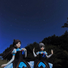 ラブライカ（新田美波・アナスタシア）の星空ライブ【アイドルマスターシンデレラガールズ　フィギュア星景写真】