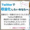 TwitterアフィリするならTwitter教材の○○○○だけは手に入れてください