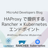 HAProxy で提供する Rancher × Kubernetes エンドポイント