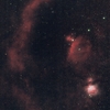 超小型望遠鏡で満月の夜にバーナードループを撮る