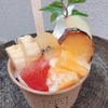 三ツ星甘実 しぜん堂｜長浜｜パフェ！ガッツリそのままの季節の果実がのっかってる