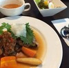 美里の湯 かじか荘のハンバーグのランチ