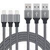 iPhone 充電ケーブル ライトニングケーブル 2M 3本セット アイフォン USB 充電コード Lightning ケーブル 高耐久編組ナイロン 急速充電 USB同期 高速データ転送 高耐久 断線防止Apple iPhone iPad iPod AirPods 多種対応