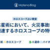 占星術において、火災事故に関連するホロスコープの特徴