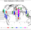 KIVAに掲載されているMFIの世界分布