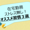 在宅勤務中にストレスを溜めない！オススメ習慣３選[nobu]