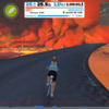 ホイール受け取りとZwift 553 Volcano Circuit