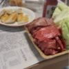 自宅で焼肉．