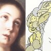 絵画の人物の口の表現はどれも普通では無く、何かを喰っている口