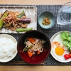 豚バラと茄子とししとうの甘辛炒めと根菜の煮物【晩御飯献立】