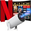 もう三脚はいらない！Alprojec 270°回転プロジェクター（Android TV搭載）で寝ながら天井が映画館に？