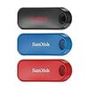 【Amazon.co.jp限定】 サンディスク USBメモリ 16GB レッド・ブルー・ブラック 3個パック USB 2.0 SanDisk Cruzer Snap SDCZ62-016G-A46T