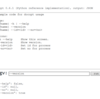 docopt and docstring