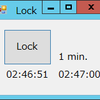 Windows  をロックし、アンロックまでの時間を求める