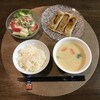 棒餃子とポタージュスープ