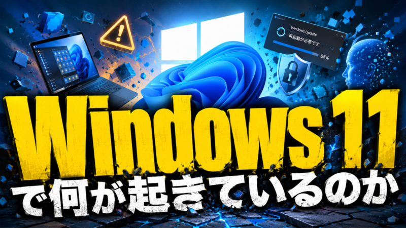 Windows 11で何が起きているのか