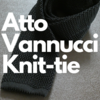 Atto vannucciのニットタイ