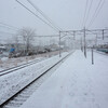 大雪で電車内で足止めのためにブログ