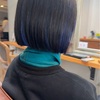 ダークネイビーのインナーカラー