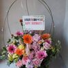 鳥かごアレンジと　Pink　Sweet Basket