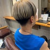 夏っぽい涼しげなショートスタイル【ハイコントラストマッシュ】