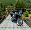 和歌山県と三重県の県境の絶景スポット。いや絶叫スポットかも。秘境のつり橋をバイクで渡る上瀞橋