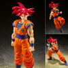 【ドラゴンボール超】S.H.フィギュアーツ『スーパーサイヤ人ゴッド孫悟空 正しき心がもたらすサイヤ人の神』可動フィギュア【バンダイ】より2024年5月発売予定♪