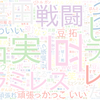 　Twitterキーワード[#戦闘中]　10/24_20:00から60分のつぶやき雲