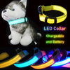小型犬と猫のためのLED襟,点滅するUSB充電　夜の安全ライト