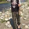 埼玉の荒川で釣りしてみたら、でかいハヤが釣れました。