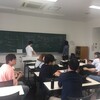 講演会準備のミーティングをしています！