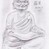 スケッチ練習　～ 修禅寺の羅漢 ～