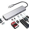 USB ハブ 6-in-1 type-c 変換アダプタ SD / TF カード 4k 解像度 hdmi USB3.0ポート USB2.0ポート 高速データ転送 タイプ C 高速PD充電 PS4 MacBook windows などのUSB C デバイス対応 リモート 在宅勤務