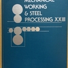 国際会議録在庫販売: 27th Mechanical Working and Steel Processing Conference. 1985 (Proceedings)