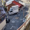 家財処分の現場で、戸畑から軽トラックできた