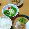 牛塩ホルモン炒めな夕食