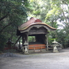 薦神社（大分県中津市）　平成26年8月23日　神門と三角池