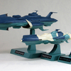 バンダイ　1/1000　地球連邦宇宙戦艦ゆうなぎ艦隊セット