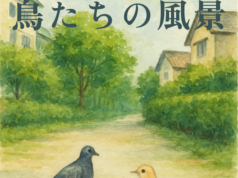 都市散歩で見つけた、小さな発見と鳥たちの風景