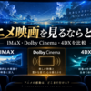アニメ映画を見るならどの映画館？IMAX・Dolby Cinema・4DXの違いとおすすめを比較