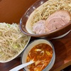 自家製麺まる太〜辛旨スタミナ最&強！衝撃のデビュー！つけ麺【限定】豚キムチラーメンスープ