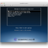 scientific linuxのtext install