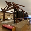 飛鳥資料館で誰もいない展示室で見学する「山田寺・東回廊」