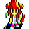 戌神ころねさんをPC88風のドット絵で描いてみました。