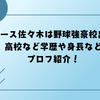 エバース佐々木は野球強豪校出身！高校など学歴や身長などプロフ紹介！